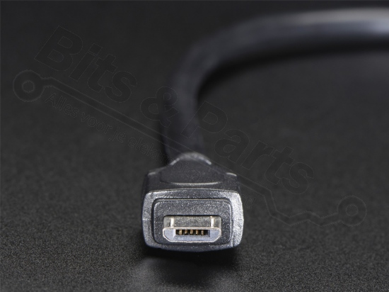 USB Chassis Part with Cable USB B Female to USB Micro Male 